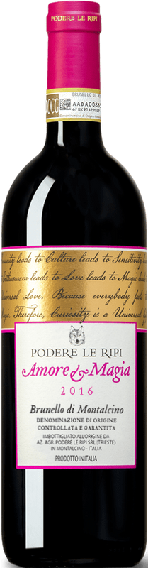 Bouteille de Brunello di Montalcino Amore & Magia DOCG Demeter Podere le Ripi de Podere le Ripi