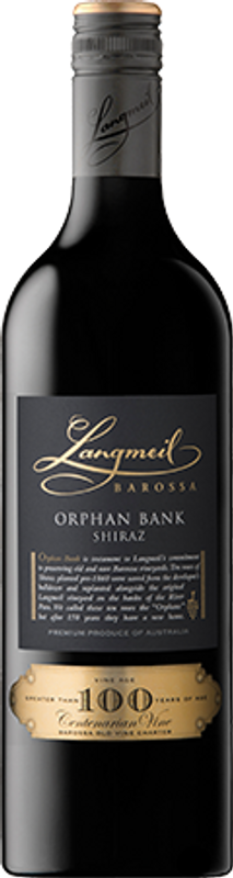 Flasche Orphan Bank Shiraz Langmeil von Langmeil