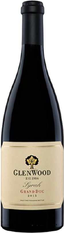 Bouteille de Grand Duc Syrah Glenwood de Glenwood
