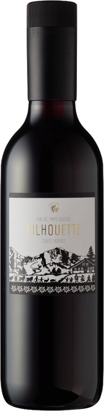 Flasche Assemblage rouge Vin de Pays Romand Silhouette Silhouette von Silhouette