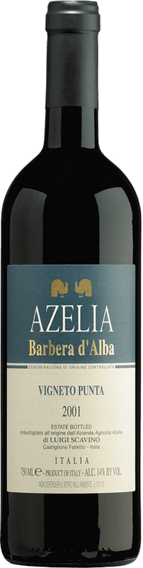 Bottle of Barbera d'Alba Vigneto Punta DOC Azelia - Luigi Scavino from Azelia - Luigi Scavino