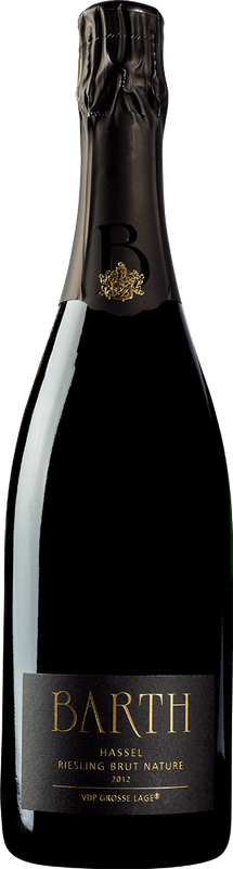 Bottiglia di Riesling Hassel brut nature Grosse Lage Barth di Barth