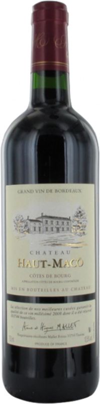 Château Haut Maco Côtes De Bourg Rouge Château Haut Macô - 2016 - Bordeaux, Frankreich