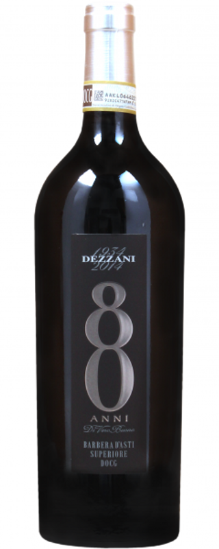 Flasche Barbera d'Asti Superiore DOCG 80 Anni Dezzani von Dezzani