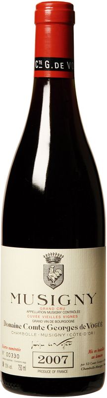 Bottiglia di Musigny Vieilles Vignes ac Grand Cru Comte de Vogüé di Comte de Vogüé