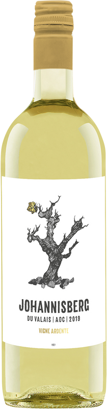 Bottiglia di Vigne Ardente Johannisberg Valais AOC Délival di Délival