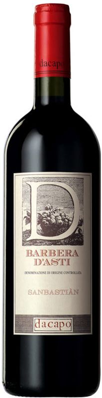 Flasche Sanbastian Barbera D'Asti DOCG Dacapo von Dacapo