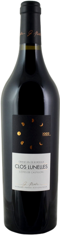 Bottiglia di Clos Les Lunelles Castillon Côtes De Bordeaux AOC Clos Les Lunelles di Clos Les Lunelles