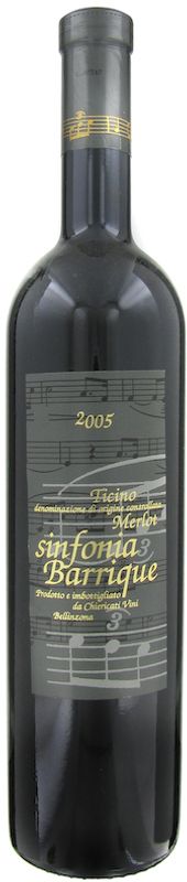 Bouteille de Sinfonia Merlot del Ticino DOC Chiericati de Chiericati