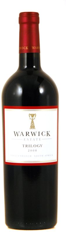 Flasche Trilogy Cabernet Merlot Franc Warwick von Warwick