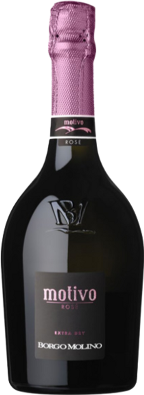 Flasche Spumante Extra Dry Rosé Motivo Borgo Molino von Borgo Molino