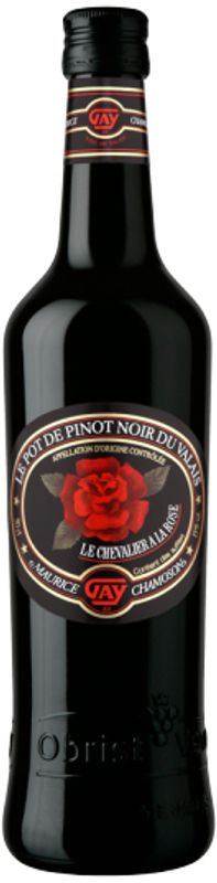 Bottle of Pot de Pinot Noir Valais AOC Le Chevalier a la Rose Obrist from Obrist