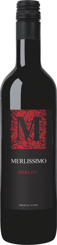 Bottiglia di Merlissimo Merlot Romand Cave de la Côte di Cave de la Côte