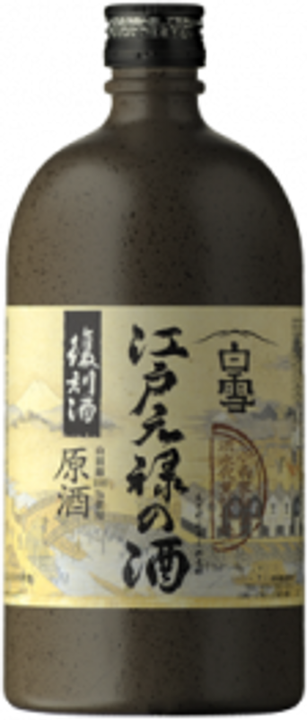 Flasche Shirayuki Edo Genroku Sake Konishi von Konishi