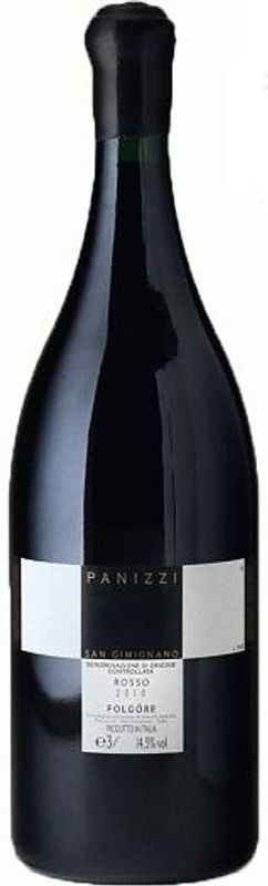 Bottiglia di Rosso di San Gimignano DOC "Folgore" G. Panizzi M.O. Panizzi di Panizzi
