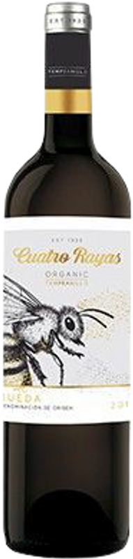 Organic Tempranillo Rueda D.O. Cuatro Rayas - 2022 - Duero-Tal (Castilla y Leon), Spanien