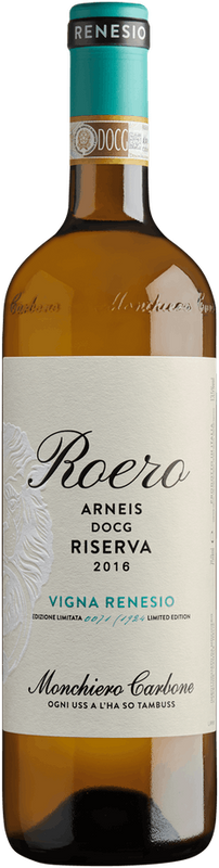 Flasche Roero Arneis Riserva Vigna Renesio DOCG Monchiero Carbone von Monchiero Carbone