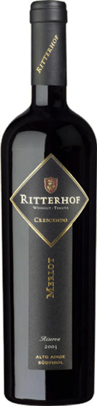 Flasche Sudtiroler Merlot Riserva DOC Ritterhof von Ritterhof
