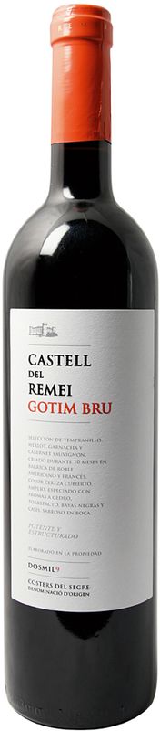 Bouteille de Costers del Segre DO Gotim Bru Castell del Remei de Castell del Remei