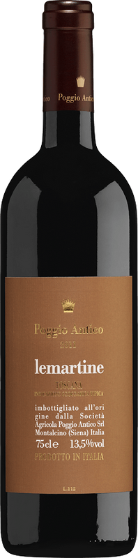 Flasche Lemartine Rosso Toscana IGT Poggio Antico von Poggio Antico