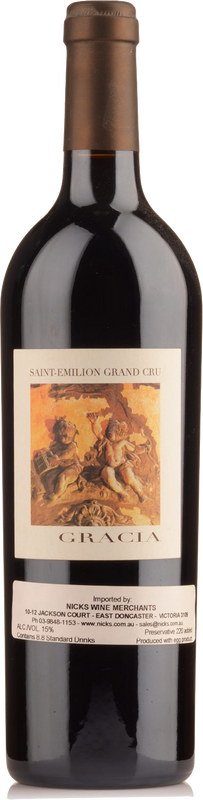 Bottiglia di Gracia Saint-Emilion Grand Cru Château Gracia di Château Gracia