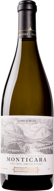 Bouteille de Monticara Sierras de Málaga DO Victoria Ordóñez de Victoria Ordóñez