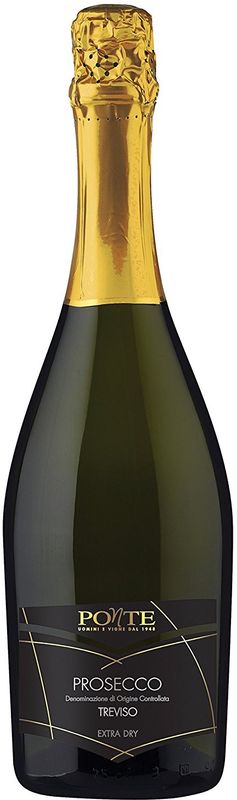 Flasche Prosecco Spumante di Treviso extra dry DOC Ponte von Ponte