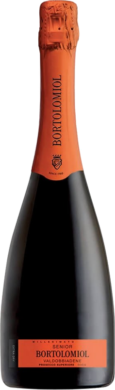 Flasche Prosecco Valdobbiadene senior extra dry DOCG Bortolomiol von Bortolomiol