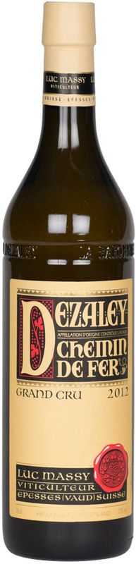 Bottiglia di Dezaley Chemin de Fer AOC Grand Cru Luc Massy di Luc Massy