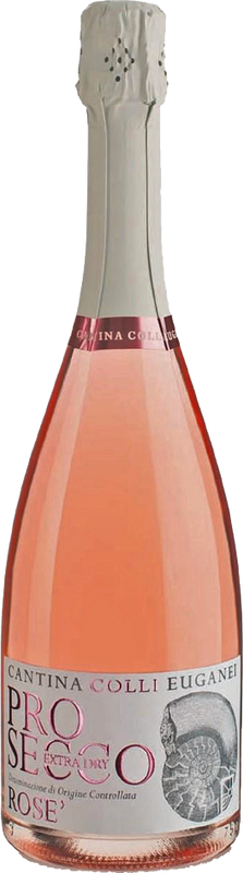 Flasche Prosecco Rosé extra dry DOC I Fossili Viticoltori Riuniti de Colli Euganei von Viticoltori Riuniti de Colli Euganei