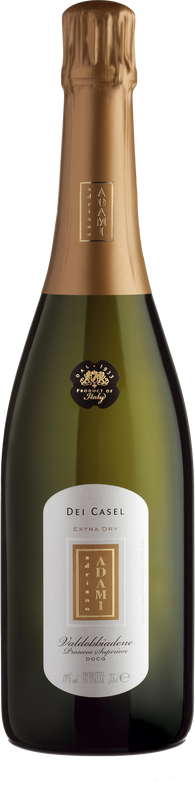 Flasche Dei Casel DOCG Valdobbiadene Prosecco Extra Dry Adami von Adami