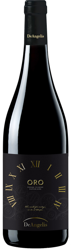 Flasche Rosso Piceno Superiore DOC Etichetta Oro De Angelis von De Angelis