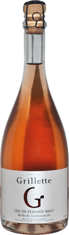 Flasche Brut Oeil-de-Perdrix Neuchatel AOC Grillette Domaine De Cressier von Grillette Domaine De Cressier