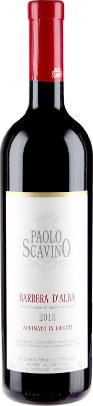 Flasche Barbera d'Alba Affinato in Carati Scavino Paolo von Scavino Paolo