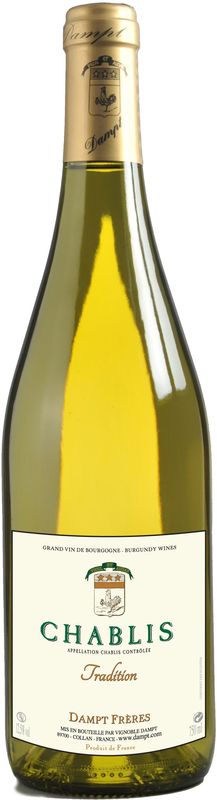 Bottle of Tradition Chablis AC Vignoble Dampt Frères from Vignoble Dampt Frères