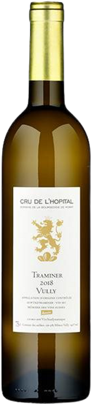 Bouteille de Traminer AOC Vully Cave de l'Hôpital de Cave de l'Hôpital