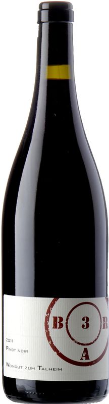 Flasche 3 BAR Pinot noir Weingut zum Talheim Hansruedi Adank von Hansruedi Adank