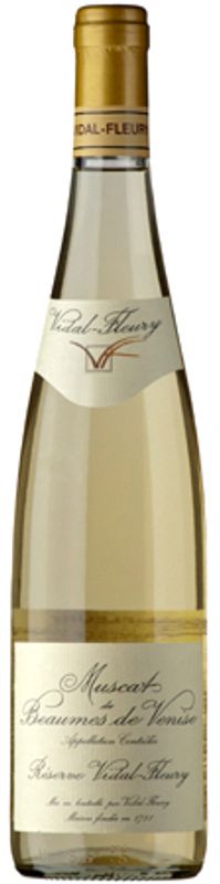 Bouteille de Muscat de Beaumes de Venise ac J. Vidal-Fleury de J. Vidal-Fleury