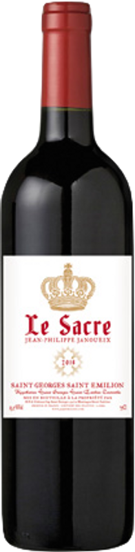 Bouteille de St-Georges-St-Emilion AOC Le Sacre de Le Sacre