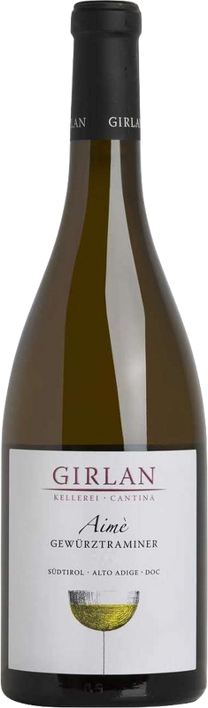 Bouteille de Aimè Gewürztraminer Alto Adige DOC Kellerei Girlan de Kellerei Girlan