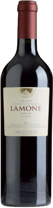 Bottiglia di Lamone Merlot Ticino DOC Riserva Cantina Pelossi di Cantina Pelossi
