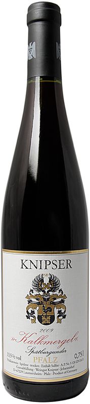 Flasche Spatburgunder Spatlese trocken Kalkmergel Knipser von Knipser