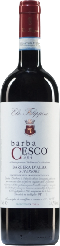 Bottiglia di Barba Cesco Barbera d'Alba Superiore Elio Filippino di Elio Filippino