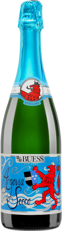 Flasche Argovia Secco Brut AOC Buess Weinbau von Buess Weinbau