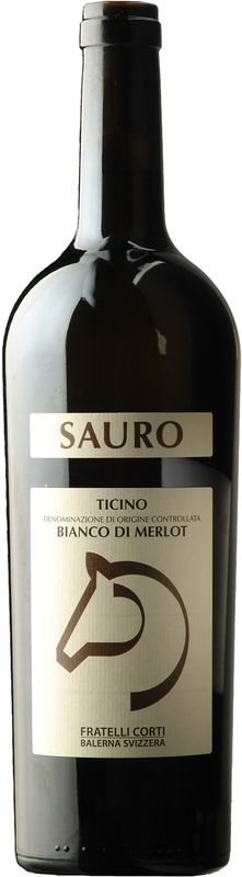 Bottiglia di Sauro Ticino DOC Bianco di Merlot Fratelli Corti di Fratelli Corti