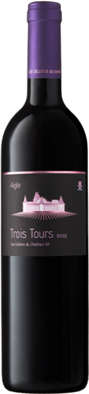 Flasche Trois Tours Rouge Aigle Chablais AOC Celliers du Chablais Les Celliers du Chablais von Les Celliers du Chablais