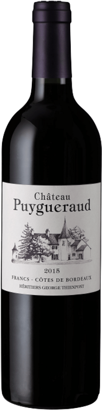 Bottiglia di Château Puygueraud Francs Côtes De Bordeaux AOC Château Puygueraud di Château Puygueraud