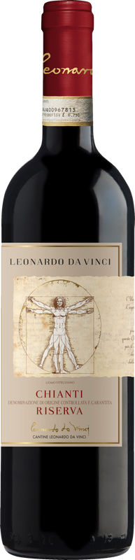 Bottiglia di Chianti Riserva DOCG Vitruviano Cantine Leonardo da Vinci di Cantine Leonardo da Vinci