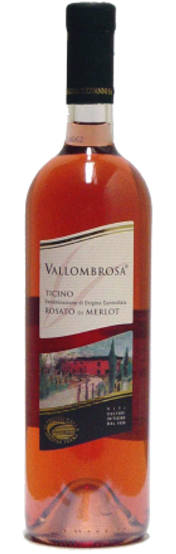 Bouteille de Vallombrosa Rosato Di Merlot Ticino DOC Tamborini de Tamborini