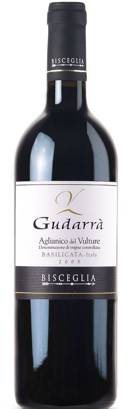 Bottiglia di Aglianico del Vulture DOC Gudarra Bisceglia di Bisceglia